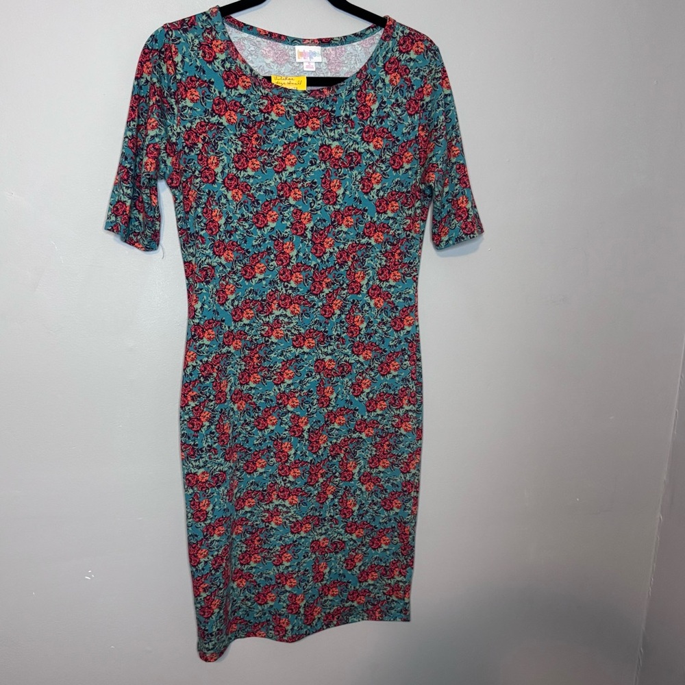Vibrant Floral Midi Dress